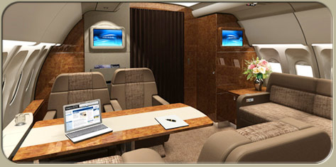 A318 Elite cabin interior