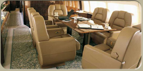 BBJ cabin interior